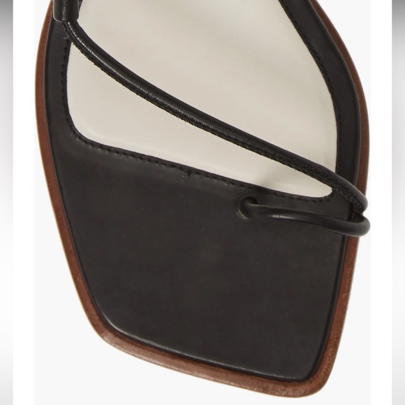 Rag & Bone Cindy Tie leather wrap sandals laced up black  6 36 - Picture 15 of 16